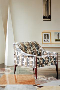 DEZZA 24 - Fabric armchair with armrests by Poltrona Frau - view 3